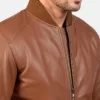 Leather-jacket-for-men-in-brown