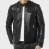 Mens leather jackets - Biker leather jacket for men