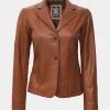 leather blazer