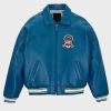 Men Blue Bomber Icon Jacket