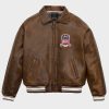 Men Brown Icon Bomber jacket