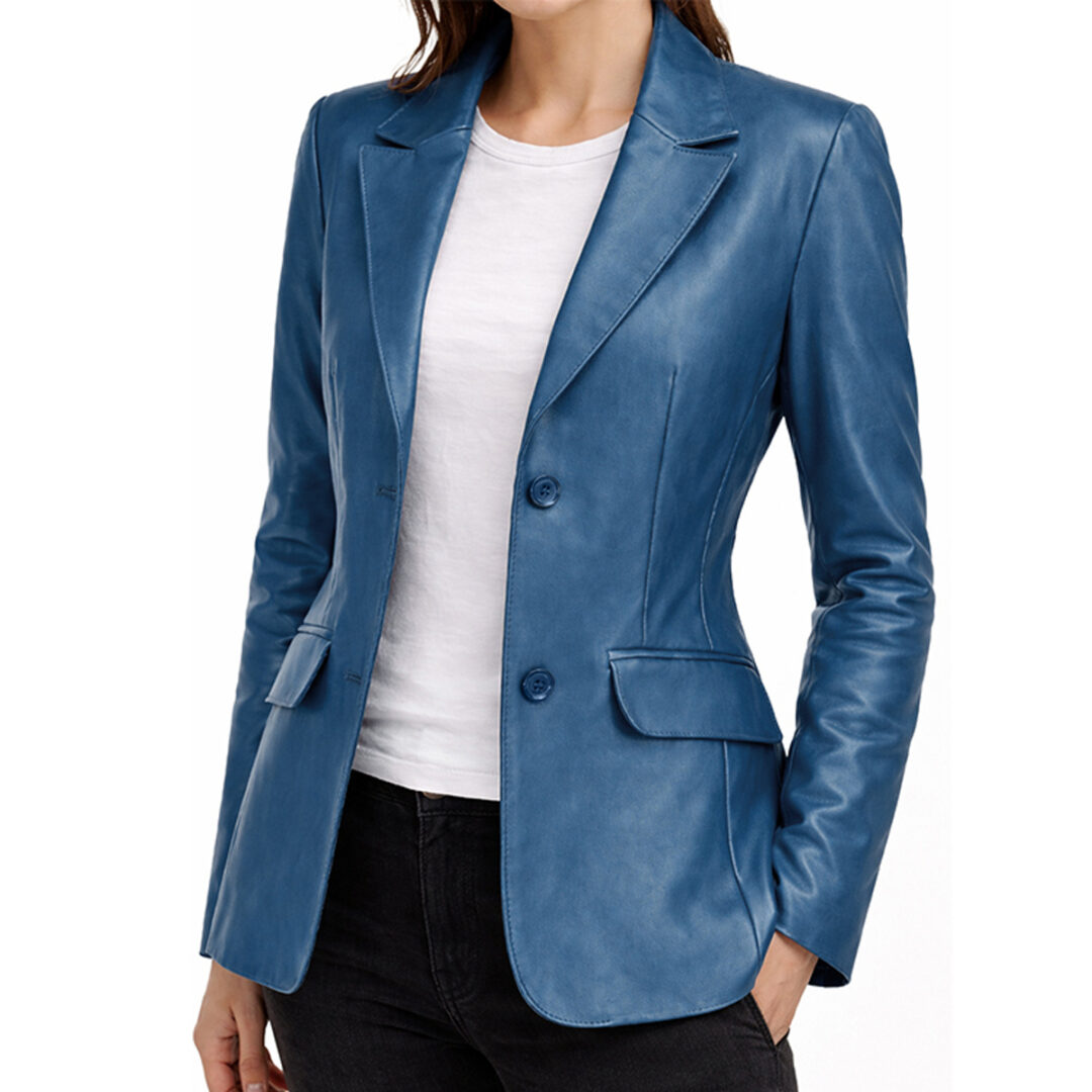 Blue coat for women